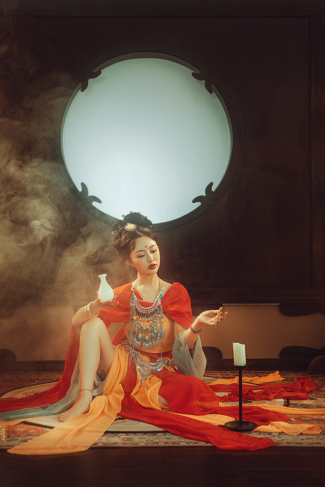 飞天引路_成都儿童照照，儿童艺术照；亲子照；母子照；亲子全家福，古风亲子照