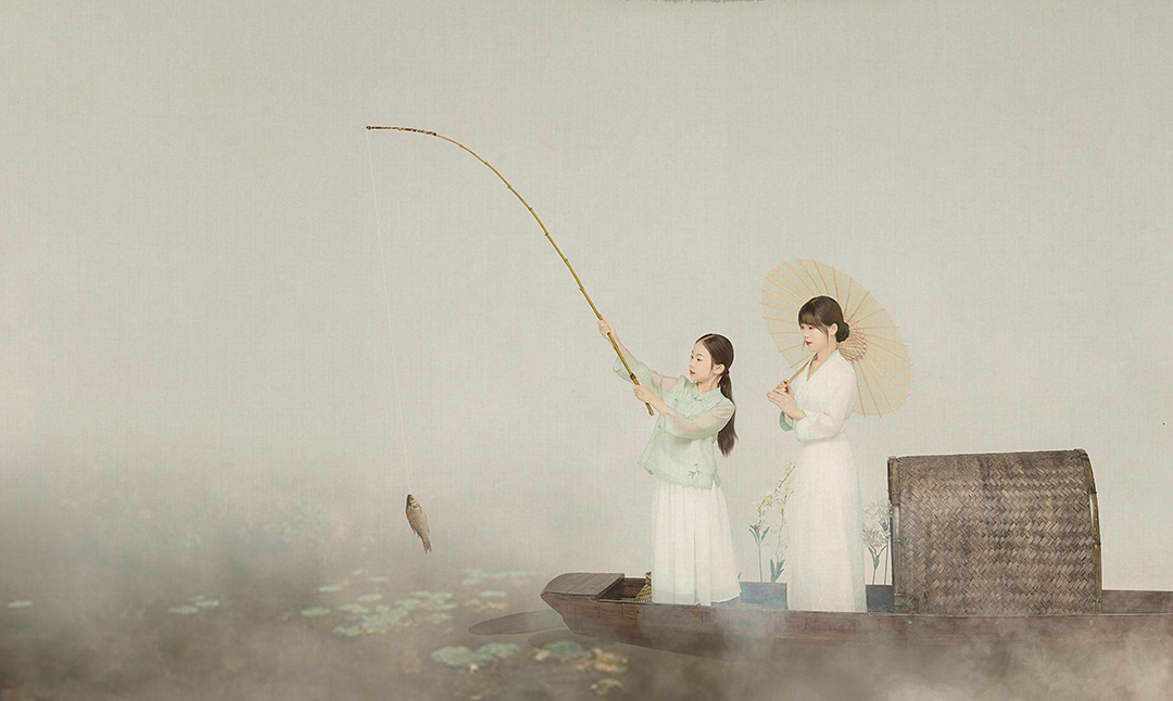烟雨童舟_成都儿童照照，儿童艺术照；亲子照；母子照；亲子全家福，古风亲子照