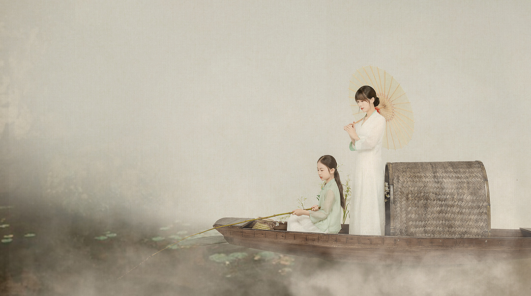 烟雨童舟_成都儿童照照，儿童艺术照；亲子照；母子照；亲子全家福，古风亲子照