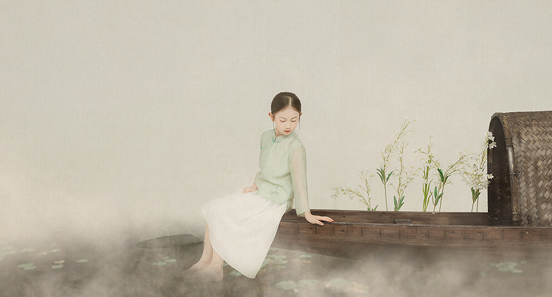 烟雨童舟_成都儿童照照，儿童艺术照；亲子照；母子照；亲子全家福，古风亲子照