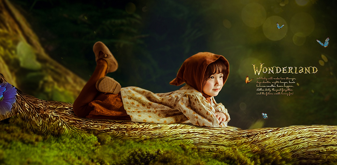 奇幻森林（下）_成都儿童照照，儿童艺术照；亲子照；母子照；亲子全家福，古风亲子照