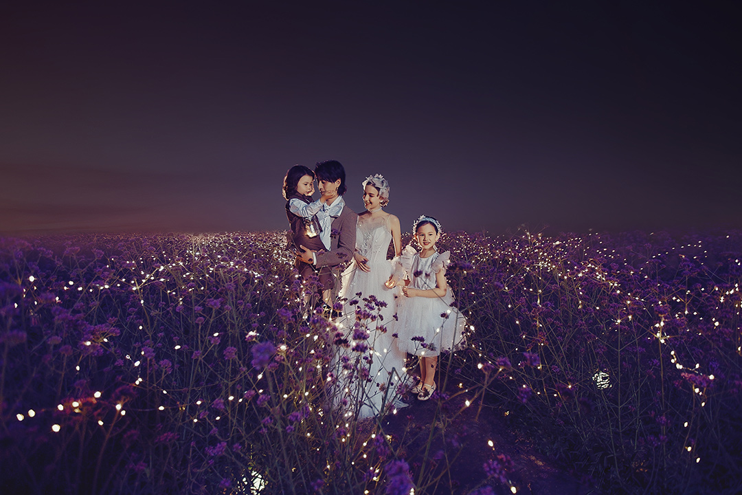 幸福一家人_成都儿童照照，儿童艺术照；亲子照；母子照；亲子全家福，古风亲子照